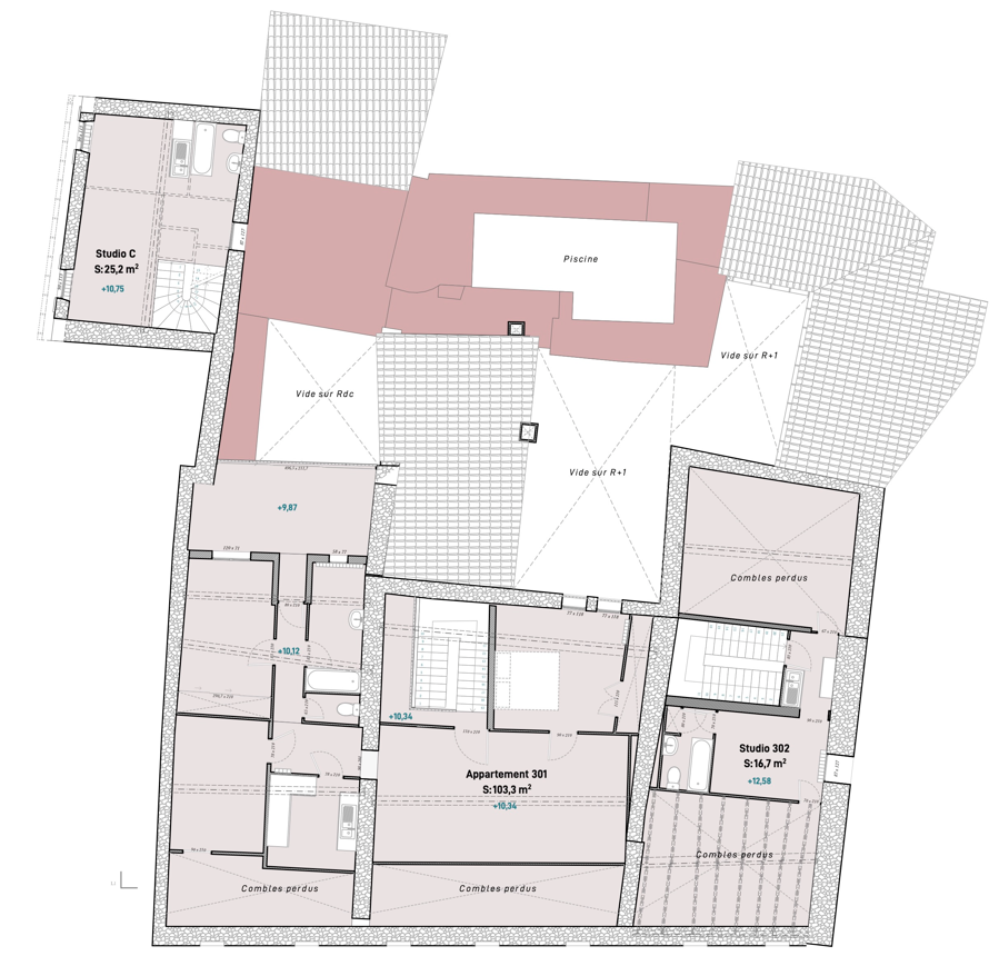 Plan du 3ème étage